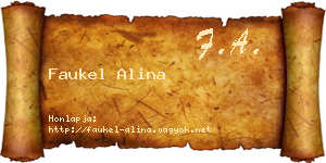 Faukel Alina névjegykártya